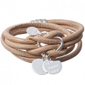 Lederarmband mit Herz** Lederarmband mit Herz**