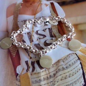 Bettelarmband Glaube Liebe Hoffnung 3 Plaketten graviert Silber